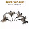 Cat Teaser Wand with Detachable Feather and Bell Attachment