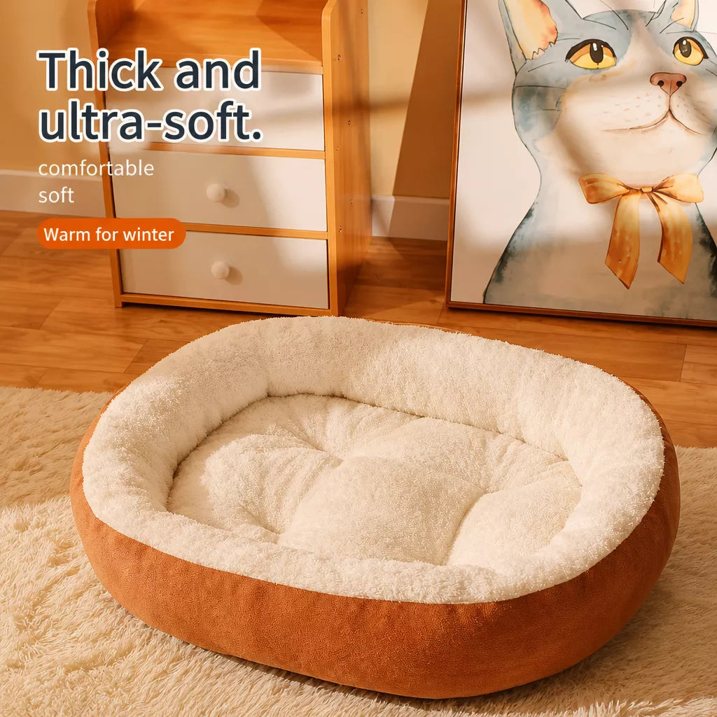 Removable-Washable Pet Bed for Dogs and Cats