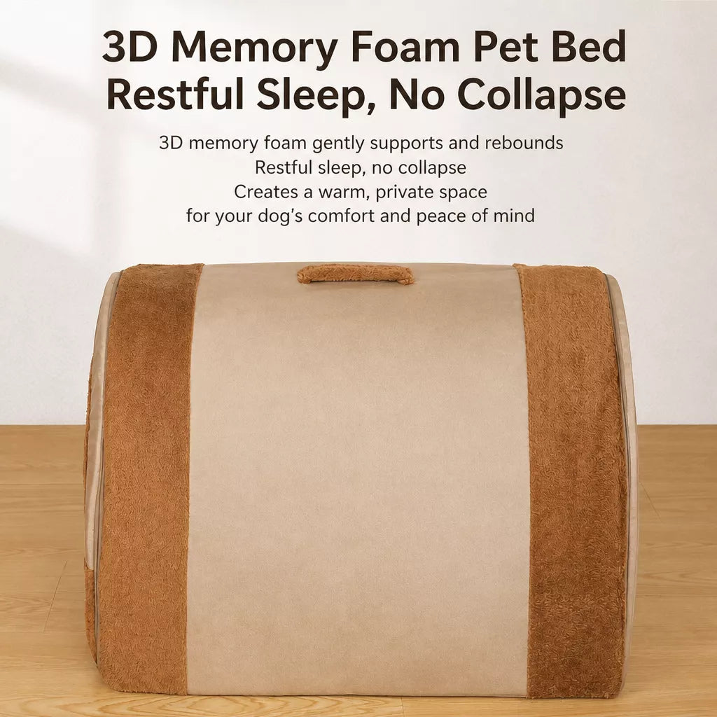 Enclosed Washable Pet House Bed for Dogs and Cats