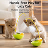 Cat Tumbler Teaser Toy with Feather and Catnip Ball