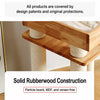 Solid Wood Cat Tree with Scratching Post and Hideaway