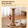 Vertical Cat Scratching Post with Integrated Climbing Tower