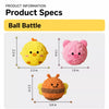 Cartoon Spiky Squeaky Ball Toy for Dogs