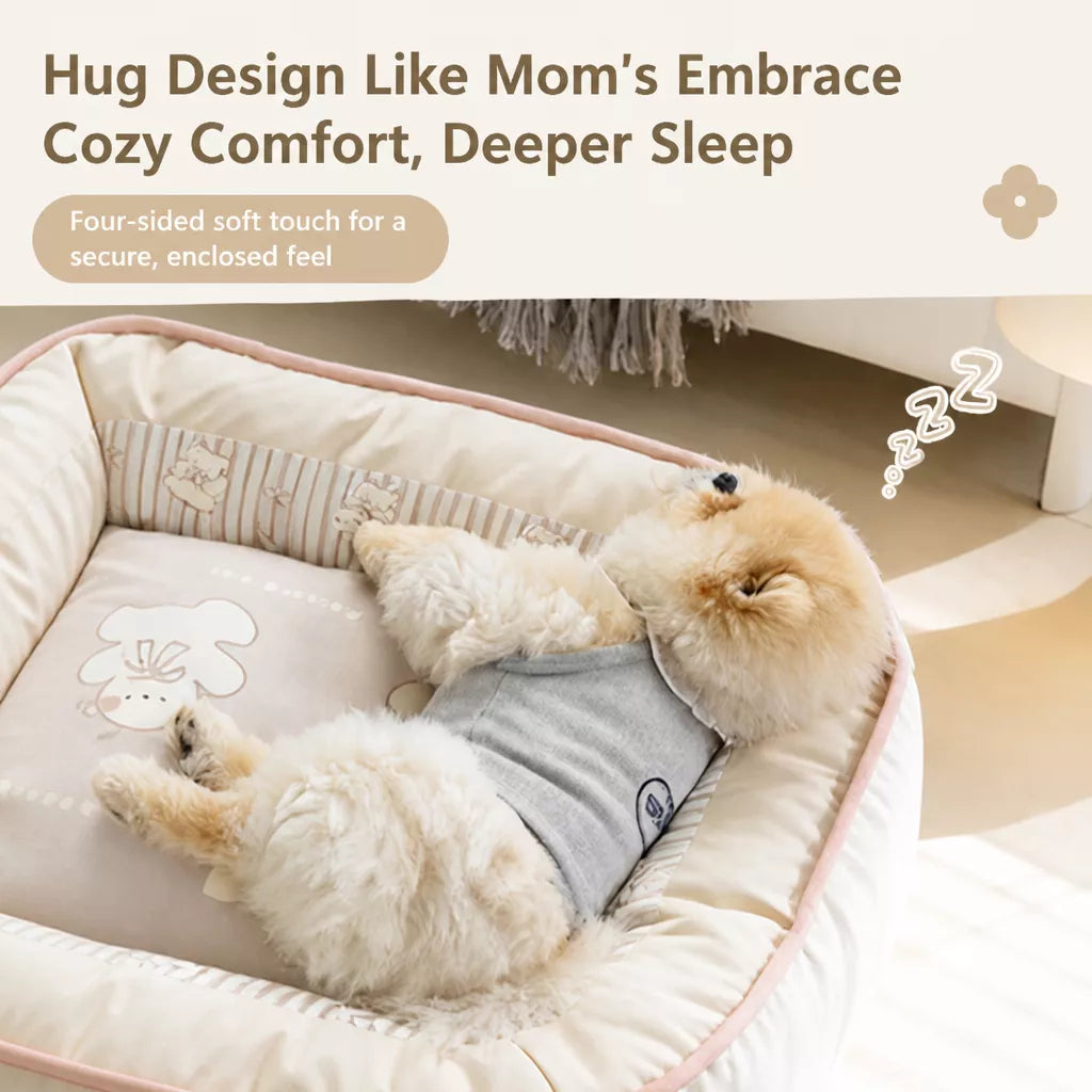 Reversible Washable Nylon Pet Bed for Dogs and Cats