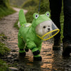 Frog Full-Coverage Raincoat for Dogs with Leash Opening