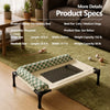 Elevated Pet Cot with Removable Bolster and Mesh Sleeping Surface