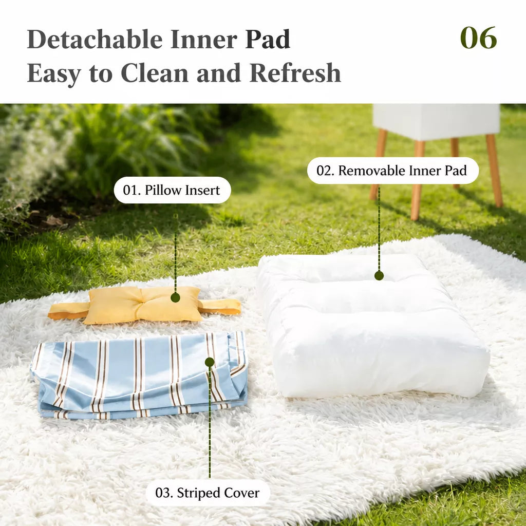 Washable Polyester Pet Bed for Dogs and Cats in Multiple Sizes