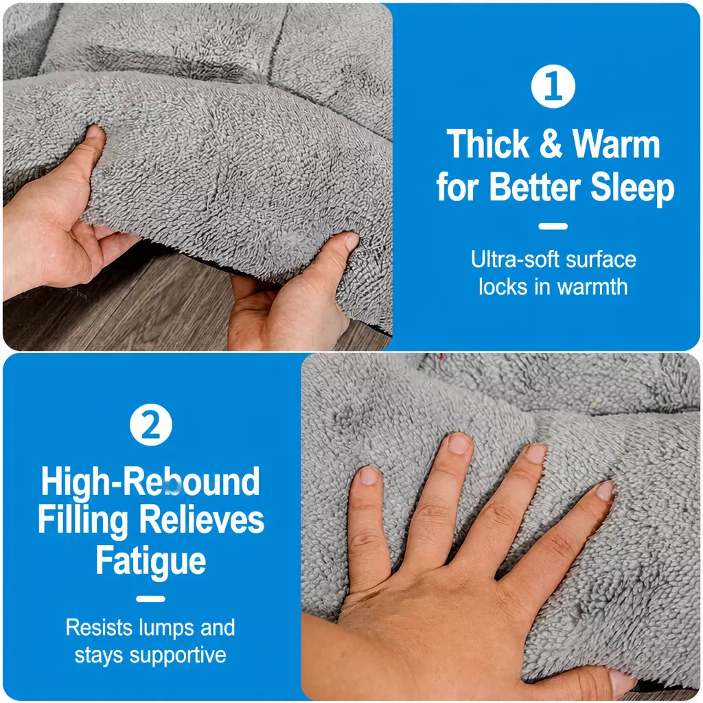 Cozy Winter Bed for Dogs and Cats