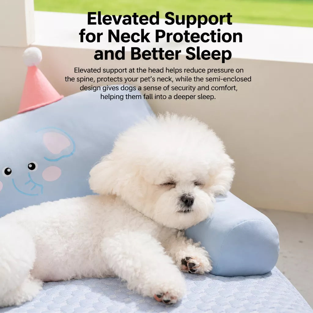 Washable Removable-Cover Dog Bed for Small to Medium Dogs