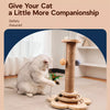 Vertical Cat Scratching Post with Integrated Climbing Tower
