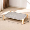 Elevated Pet Cot Bed with Scratching Surface