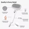 Dual-Sided Dog & Cat Grooming Brush for Deshedding & Detangling