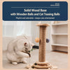 Vertical Cat Scratching Post with Integrated Climbing Tower