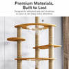 Cat Tree with Scratching Post and Enclosed Hideaway