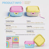 Portable Foldable Double Pet Bowl Set with Snack Tray