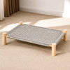 Elevated Pet Cot Bed with Scratching Surface
