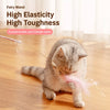 Cat Teaser Wand Toy with Feather and Bell Details