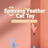 Cat Spinning Wheel Toy with Feather Wand and Colorful Balls