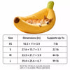 Banana-Shaped Plush Pet Bed for Dogs & Cats