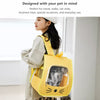 Pet Backpack Carrier with Panoramic Window and Ventilated Design