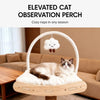 Cat Tree with Condo, Scratching Post & Hanging Toy
