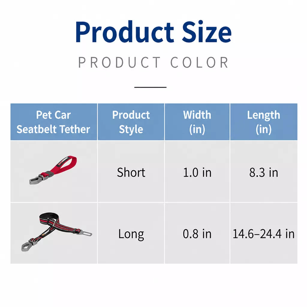 Pet Car Seat Belt Leash for Dogs p-05413