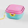 Portable Foldable Double Pet Bowl Set with Snack Tray