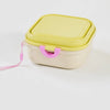 Portable Foldable Double Pet Bowl Set with Snack Tray