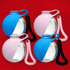 Portable Pet Water Bottle with Fold-Down Bowl and Strap