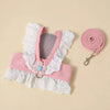 Lightweight Pet Harness Dress with Leash for Small Dogs and Cats