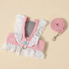 Lightweight Pet Harness Dress with Leash for Small Dogs and Cats