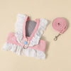 Lightweight Pet Harness Dress with Leash for Small Dogs and Cats