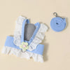 Lightweight Pet Harness Dress with Leash for Small Dogs and Cats
