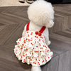 Cotton Bow Dress for Dogs and Cats