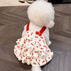Cotton Bow Dress for Dogs and Cats