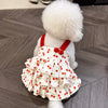 Cotton Bow Dress for Dogs and Cats