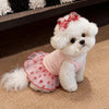 Cotton Bow Dress for Dogs and Cats