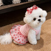 Cotton Bow Dress for Dogs and Cats