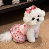 Cotton Bow Dress for Dogs and Cats