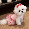 Cotton Bow Dress for Dogs and Cats