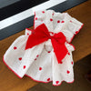 Cotton Bow Dress for Dogs and Cats