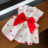 Cotton Bow Dress for Dogs and Cats