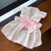 Cotton Bow Dress for Dogs and Cats