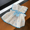 Cotton Bow Dress for Dogs and Cats
