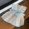 Cotton Bow Dress for Dogs and Cats
