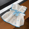 Cotton Bow Dress for Dogs and Cats