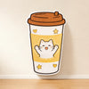 Vertical Wall-Mounted Cat Scratcher with Self-Adhesive Backing