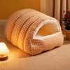 Removable, Washable Semi-Enclosed Pet Bed