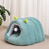 Semi-Enclosed Cat Bed with Tunnel