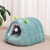 Semi-Enclosed Cat Bed with Tunnel